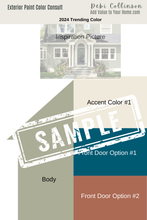 Load image into Gallery viewer, Exterior Paint Color Palette Online Consult
