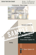 Load image into Gallery viewer, Exterior Paint Color Palette Online Consult
