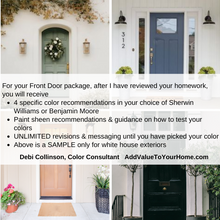 Load image into Gallery viewer, Front Door Paint Color Consult Online