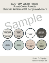 Load image into Gallery viewer, CUSTOM Whole House Interior Paint Color Palette